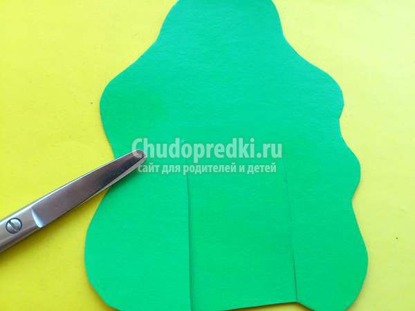 береза из бумаги