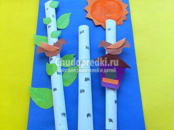 аппликация из бумаги
