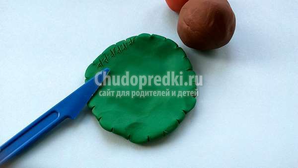 собака из пластилина