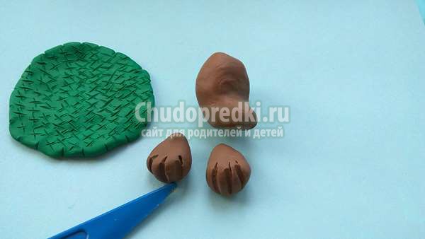 собака из пластилина