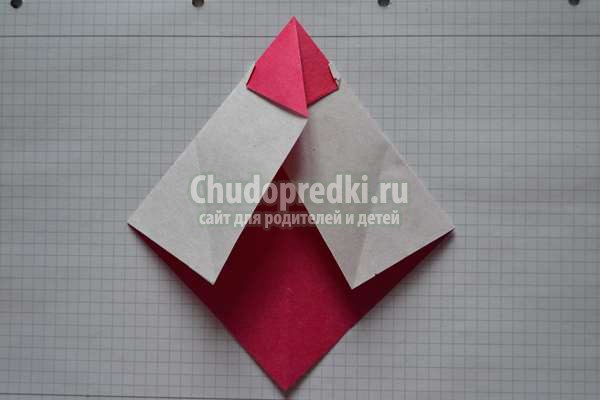 Снеговик оригами