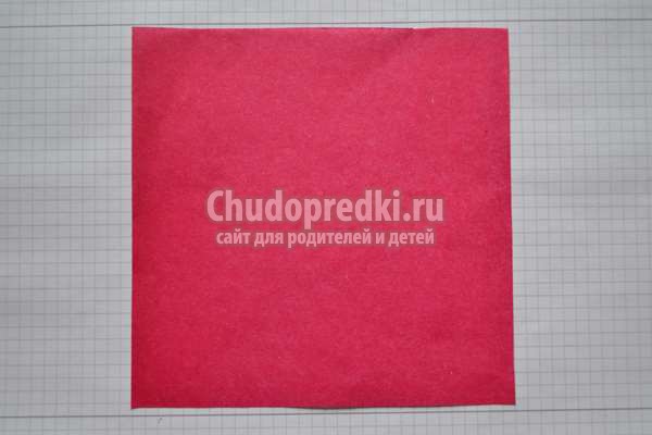 Снеговик оригами