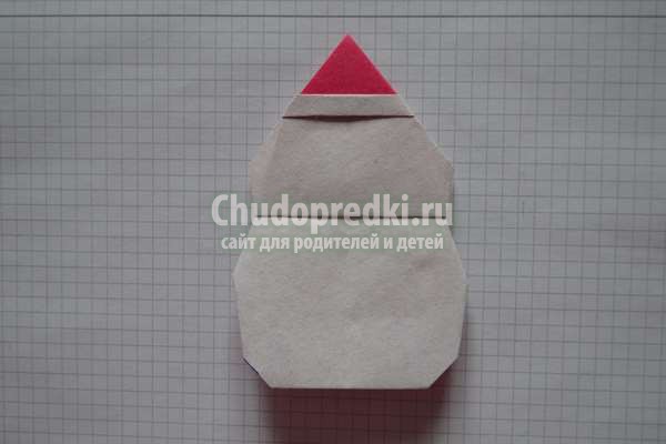 Снеговик оригами