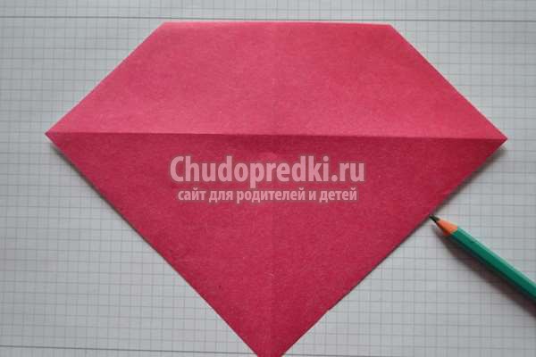 Снеговик оригами