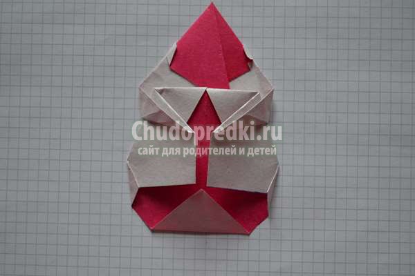 Снеговик оригами