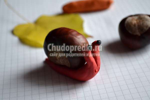 Улитки из каштанов