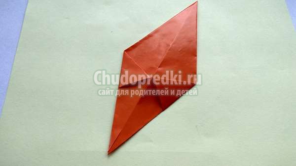 Собака оригами из бумаги