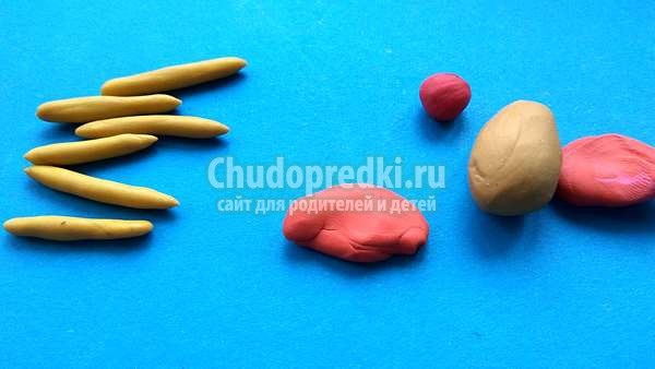 Буквы из пластилина