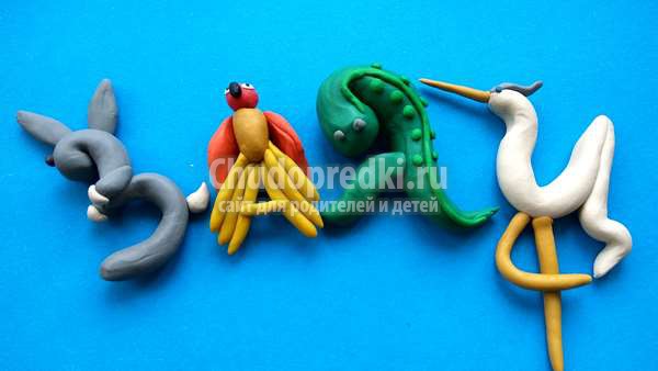 Буквы из пластилина