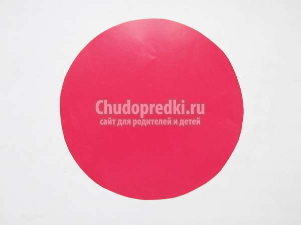 Дед Мороз из цветной бумаги