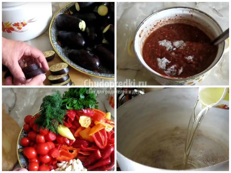 Салат из баклажанов на зиму: вкусные рецепты пошагово