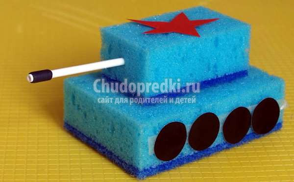 Открытка 23 февраля своими руками
