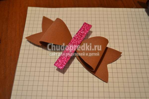 рождественская заколка Рудольф