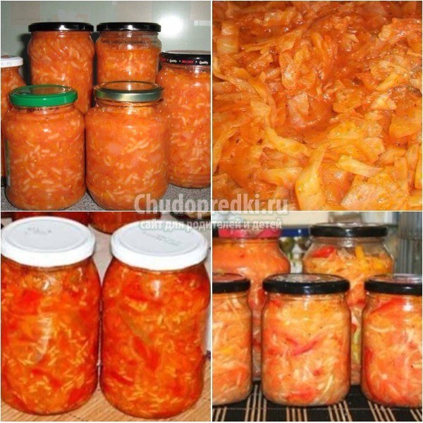 Салат из капусты на зиму: лучшие рецепты с фото