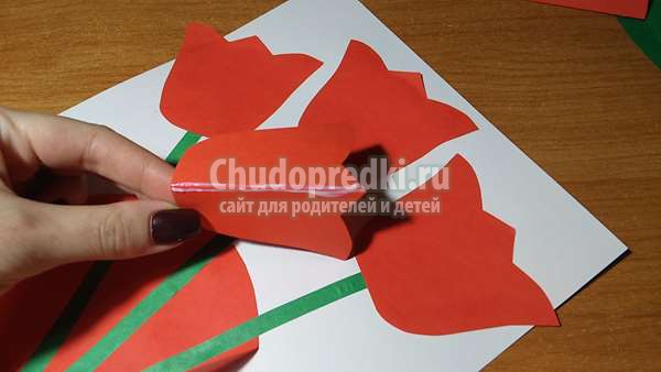тюльпаны из бумаги 3D