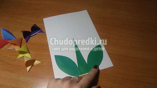 Аппликация из бумаги