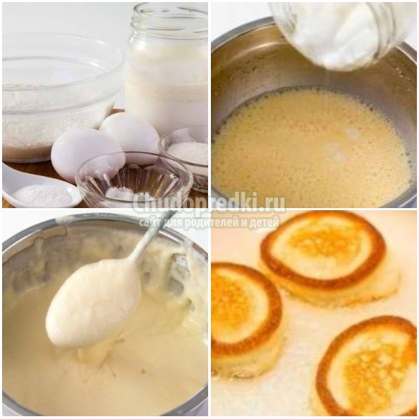 Вкусные пышные оладьи на молоке с дрожжами