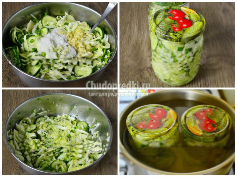 Салаты из огурцов и капусты на зиму: золотые рецепты с фото