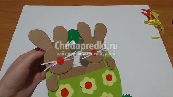 Пасхальная  поделка Зайчики