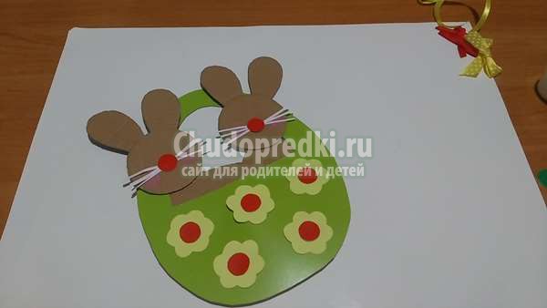 Пасхальная  поделка Зайчики