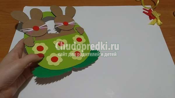 Пасхальная  поделка Зайчики