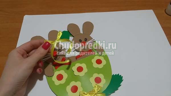 Пасхальная  поделка Зайчики