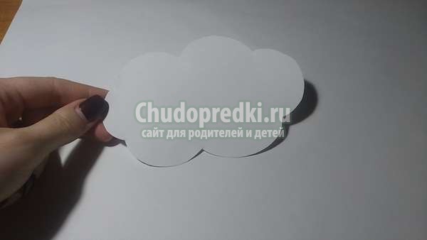 Детские поделки из бумаги облачко