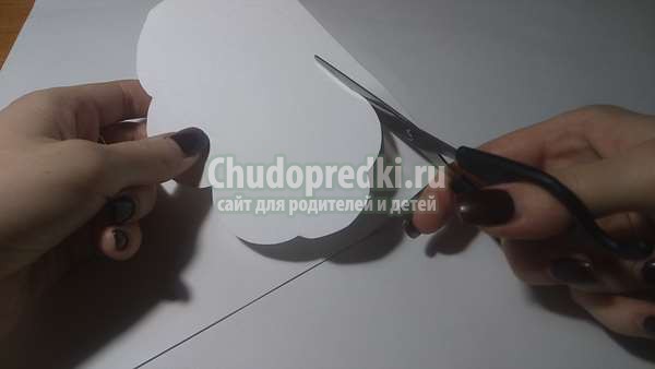 Детские поделки из бумаги облачко