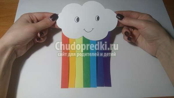 Детские поделки из бумаги облачко