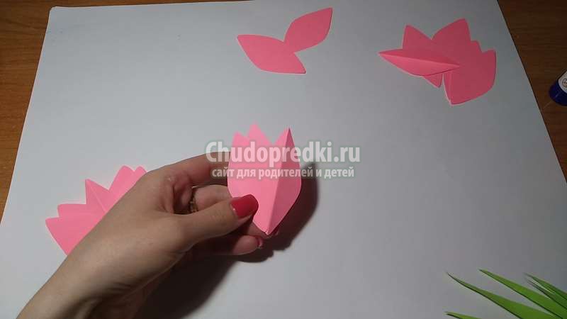 Детская поделка: цветы