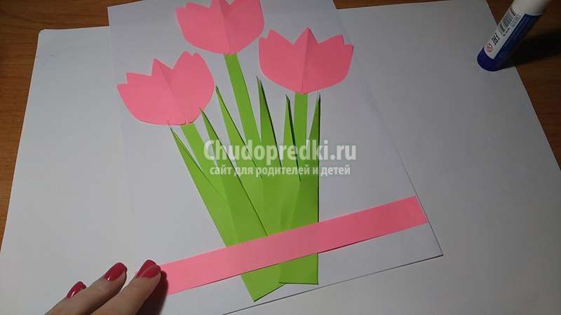 Детская поделка: цветы