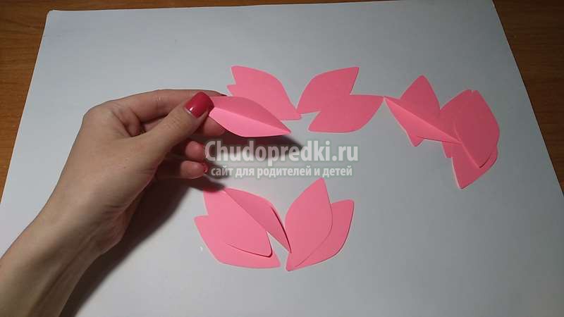 Детская поделка: цветы