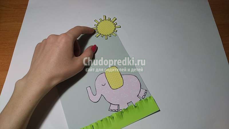 Детская аппликация из бумаги