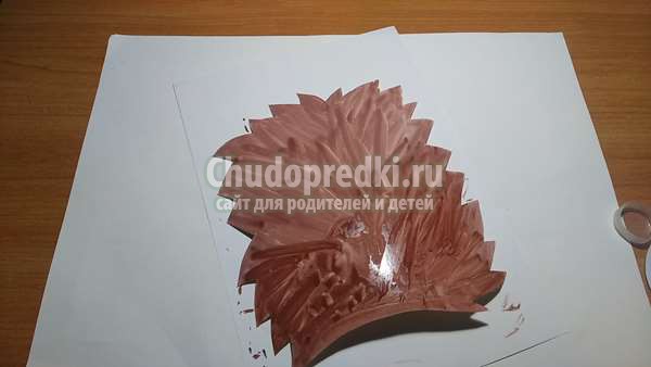 детская поделка: ежик