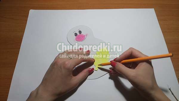 детская поделка: ежик