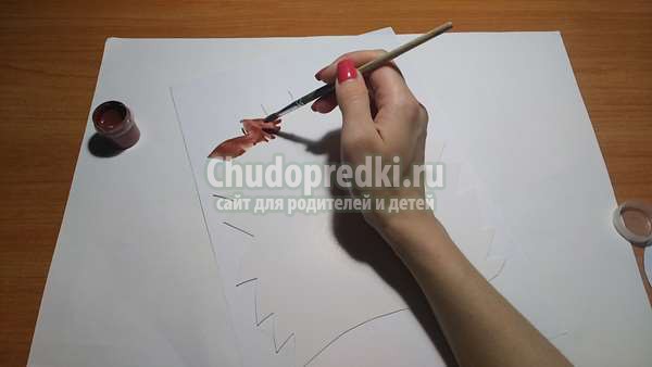 детская поделка: ежик
