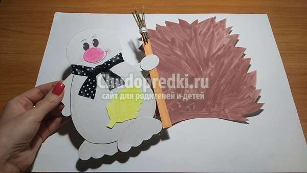 детская поделка: ежик