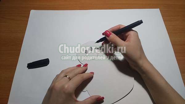 детская поделка: ежик