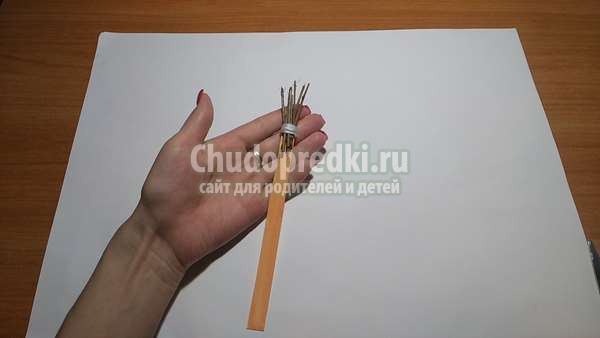 детская поделка: ежик