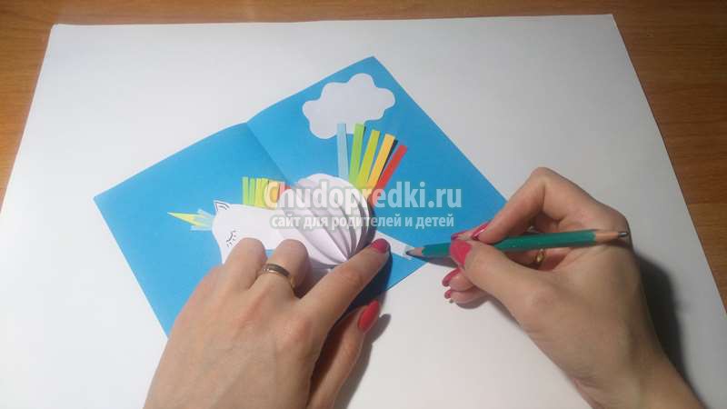 поделка аппликация единорог