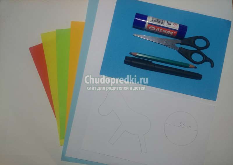 поделка аппликация единорог