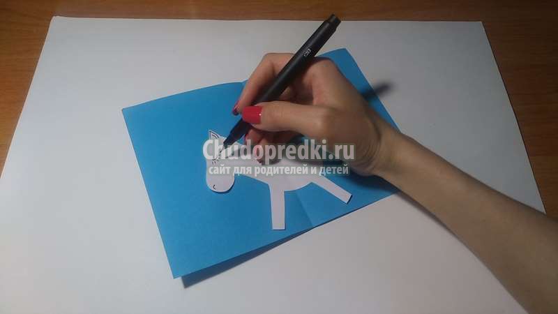 поделка аппликация единорог
