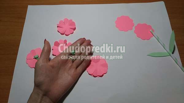 Объемные поделки  Цветы