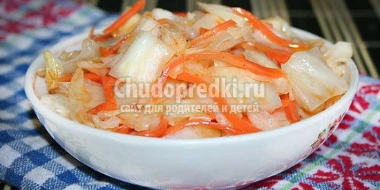 Как замариновать капусту быстро