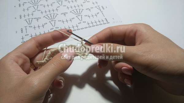 Урок вязания крючком простой узор