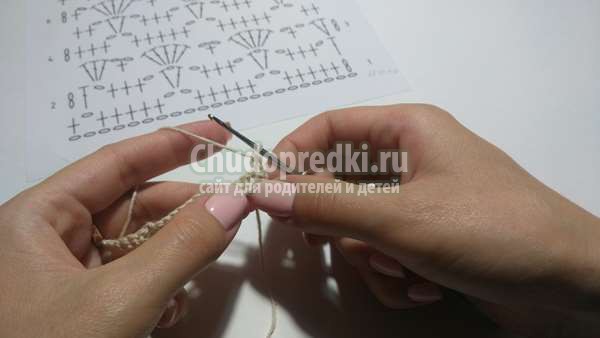Урок вязания крючком простой узор