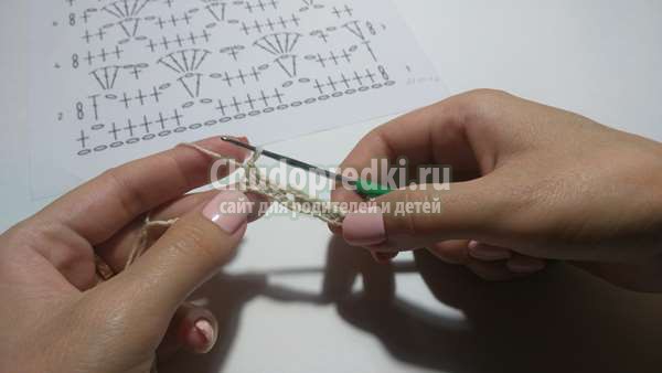 Урок вязания крючком простой узор