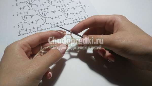 Урок вязания крючком простой узор