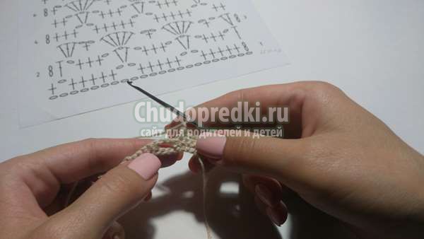 Урок вязания крючком простой узор