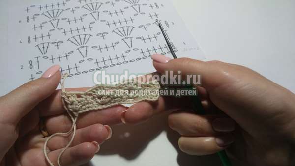 Урок вязания крючком простой узор